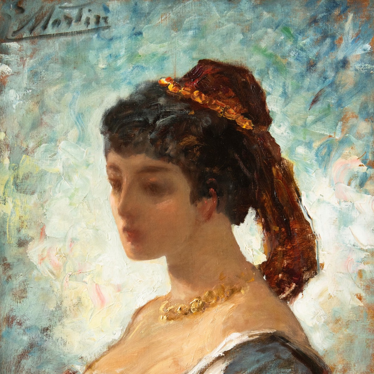 Jacques Martin (1844-1919), Young Woman From Arles-photo-3