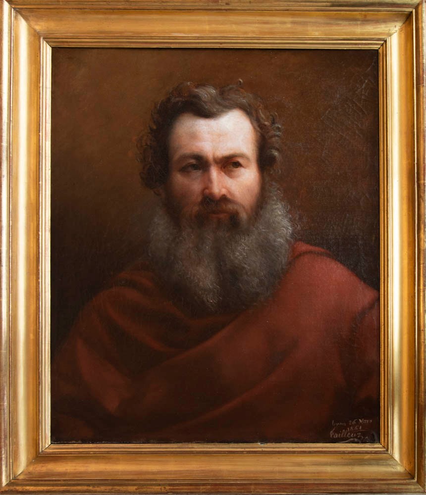 Claude-Baptiste Tailleur (1823-1891), Étude d’homme à la barbe grise  (1861)-photo-2