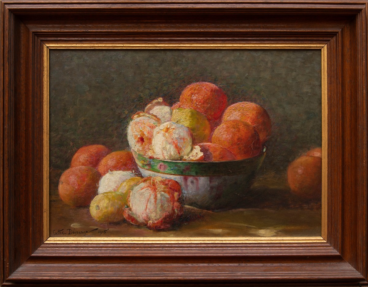 Adolphe Louis CASTEX DEGRANGE (1840-1918), Bol d’Oranges et de Citrons (1905)