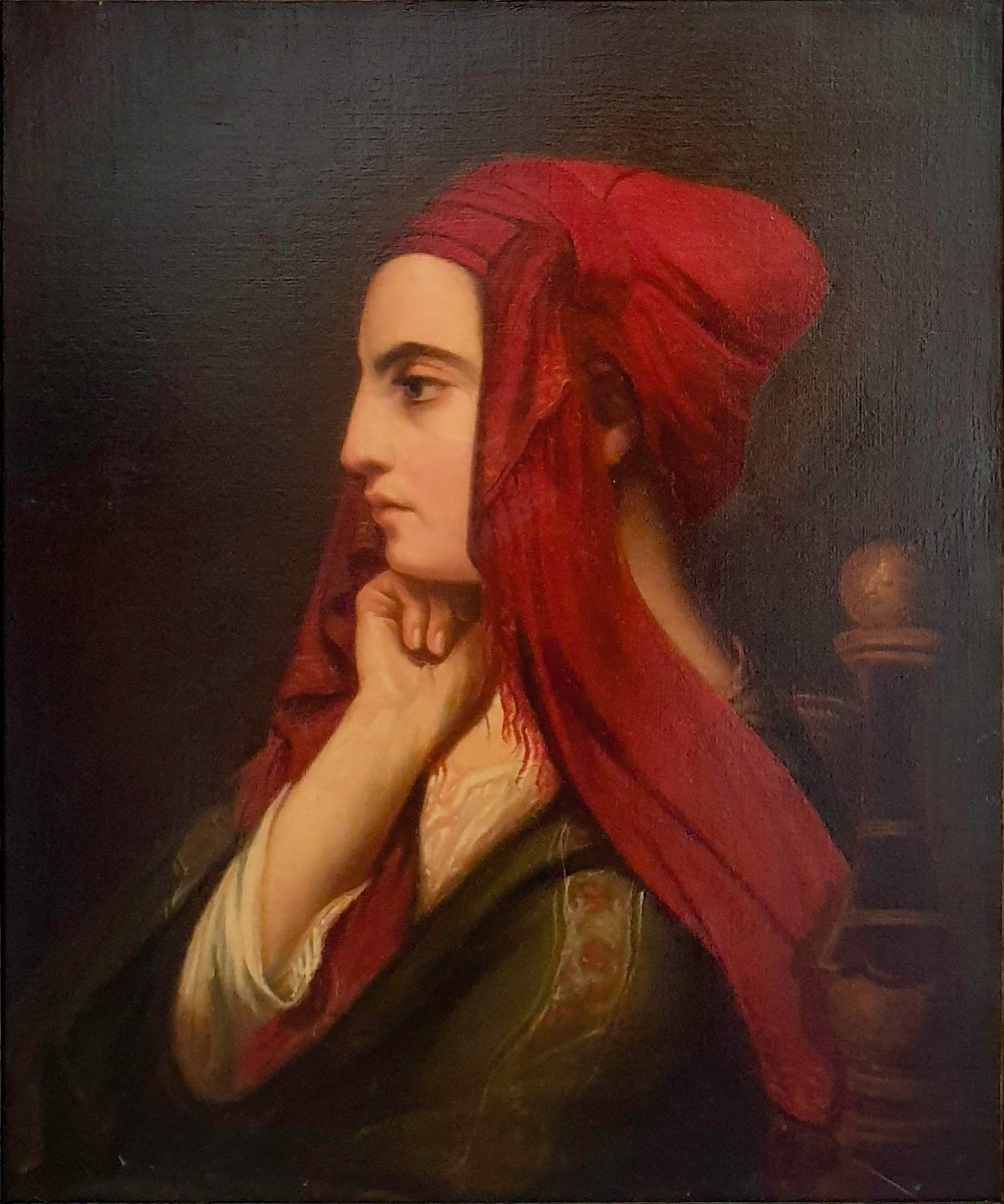 Claude Bonnefond (1796–1860) — Portrait Of A Young Greek Woman From Ischia