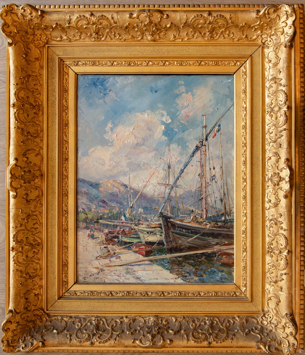 Emile Noirot (1853 – 1924), Port du commerce à Toulon, 1901-photo-2
