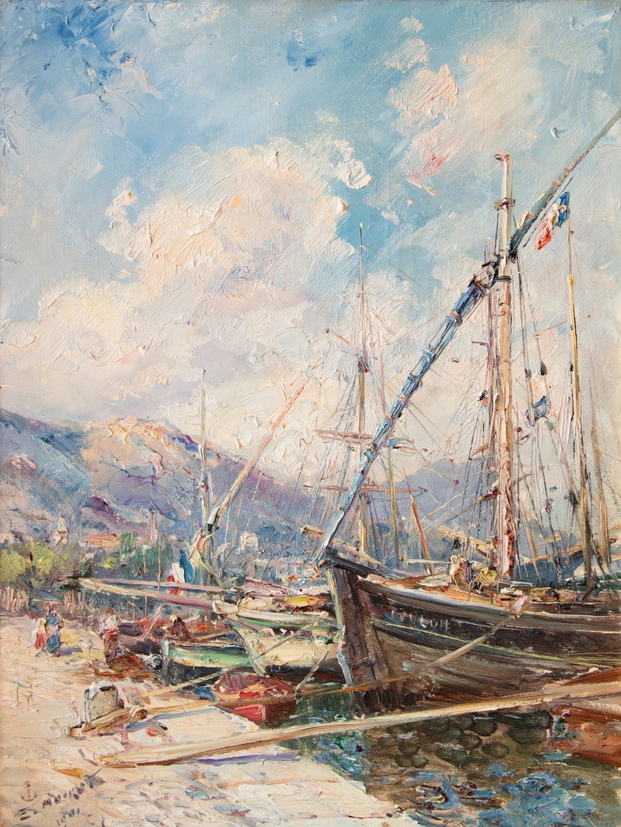 Emile Noirot (1853 – 1924), Port du commerce à Toulon, 1901