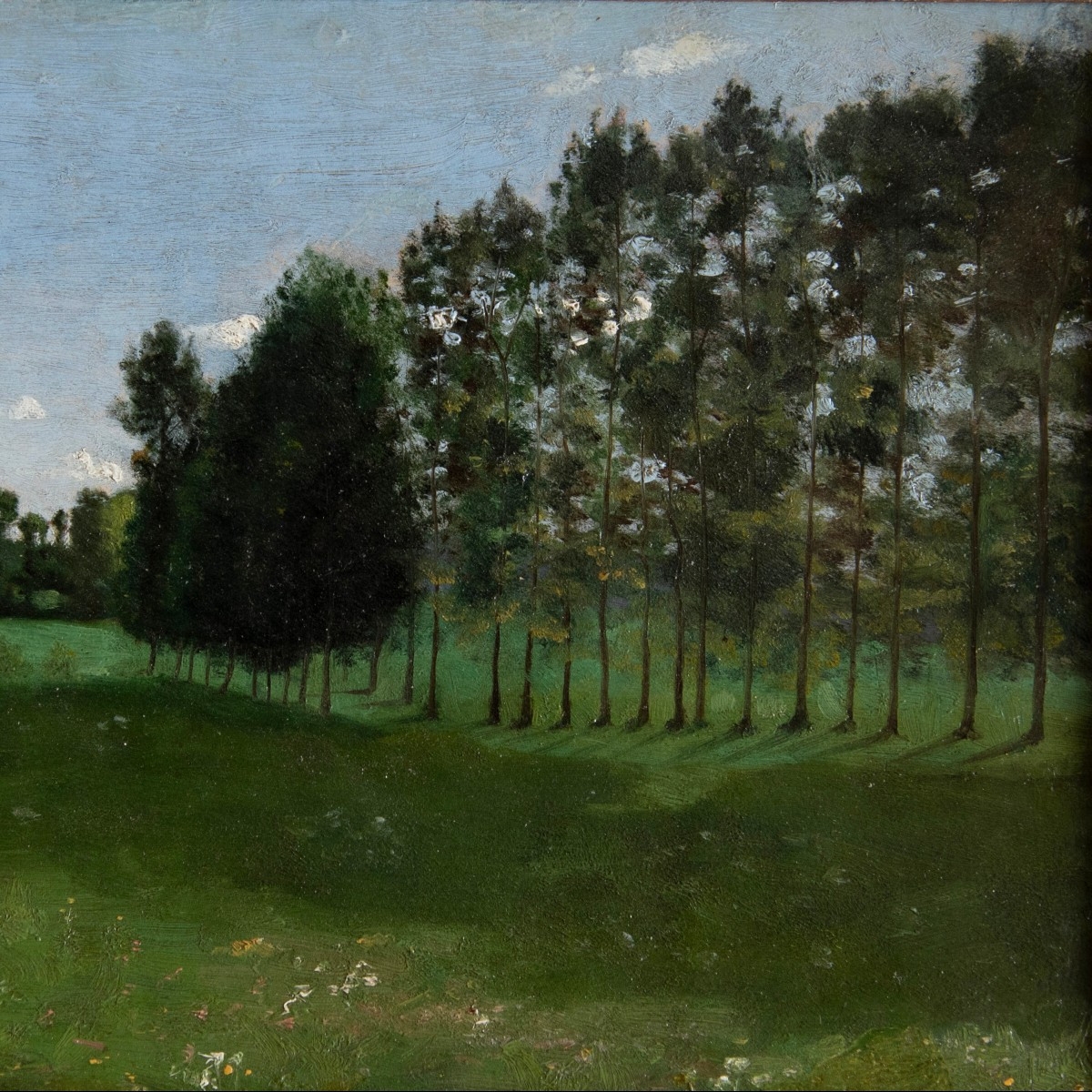Jean-Baptiste Camille COROT (1796-1875), Rangée de peupliers en Normandie, vers 1840-1845-photo-4