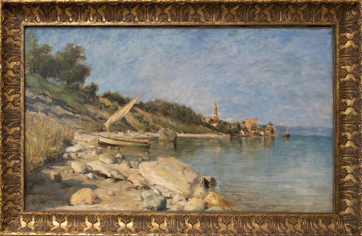 Louis Appian (1862–1896), Large Seascape (lake Geneva, 1885)