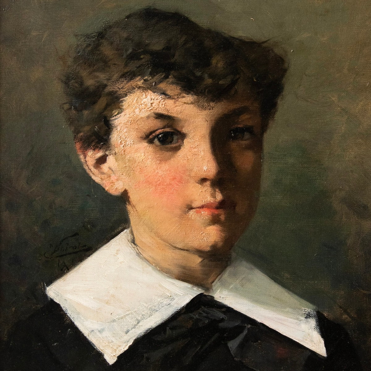 Émile NOIROT (1853 – 1924), Portrait d’Enfant, vers 1890 - 1900-photo-3