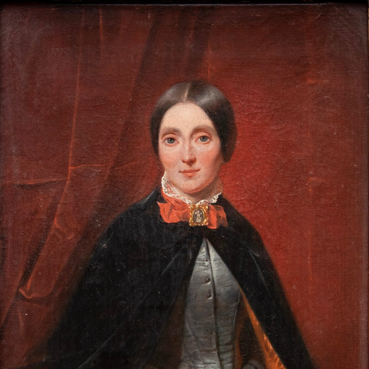 Claudius Jacquand (1803 – 1878), Portrait Of A Woman, 1846-photo-3