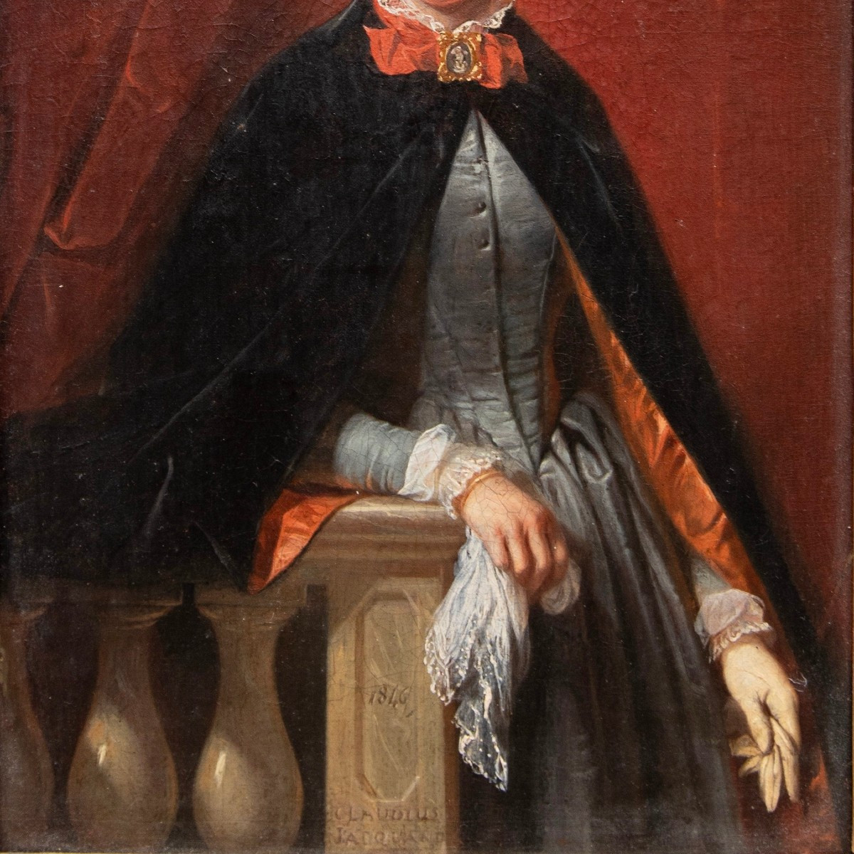 Claudius Jacquand (1803 – 1878), Portrait Of A Woman, 1846-photo-4