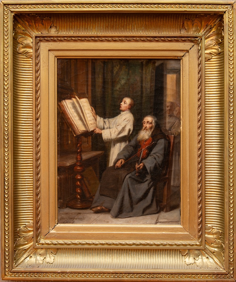 Claudius Jacquand (1803 – 1878), The Musician, 1863