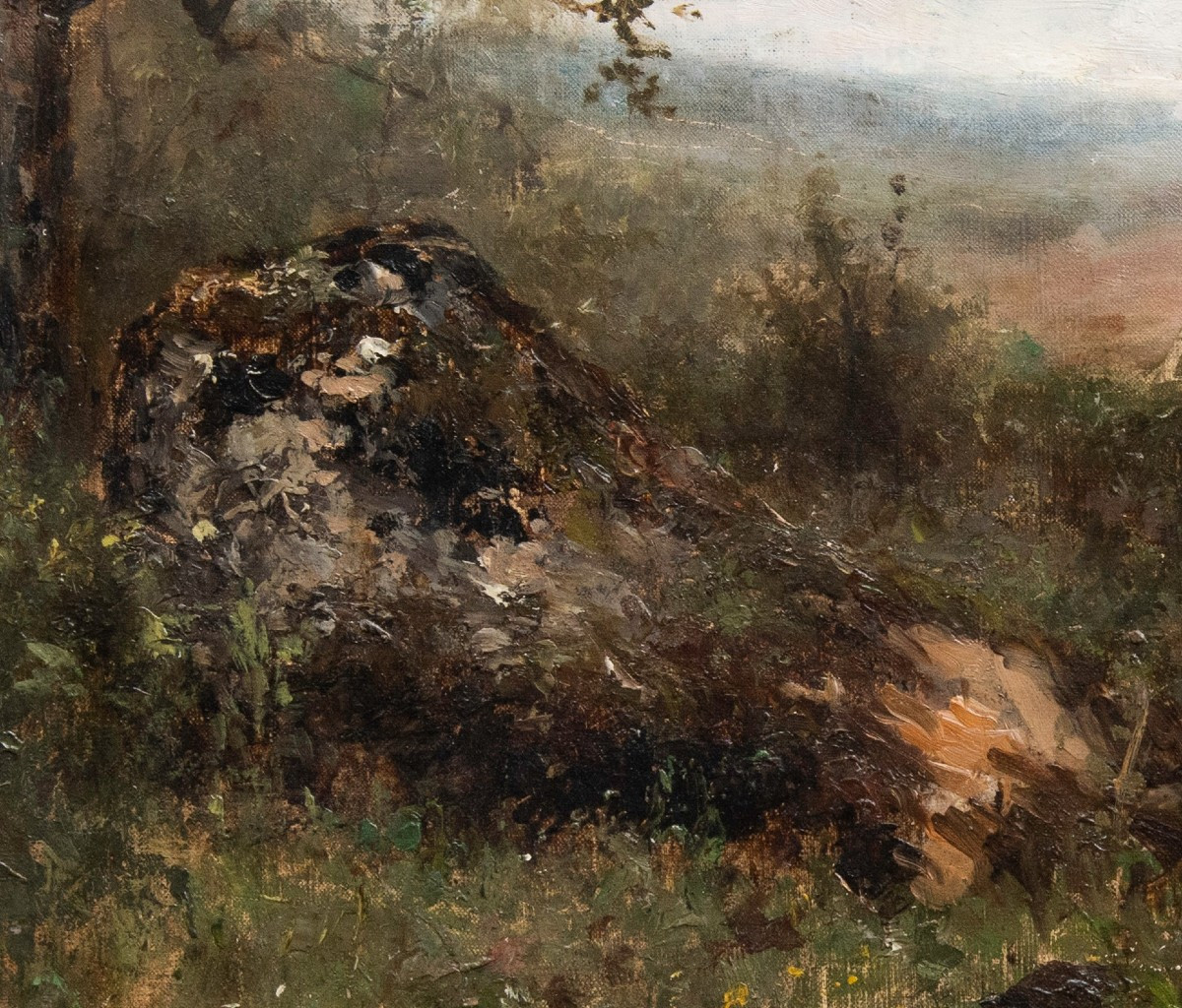 Adolphe APPIAN (1818 – 1898), Rochers au Bord du Bois-photo-4