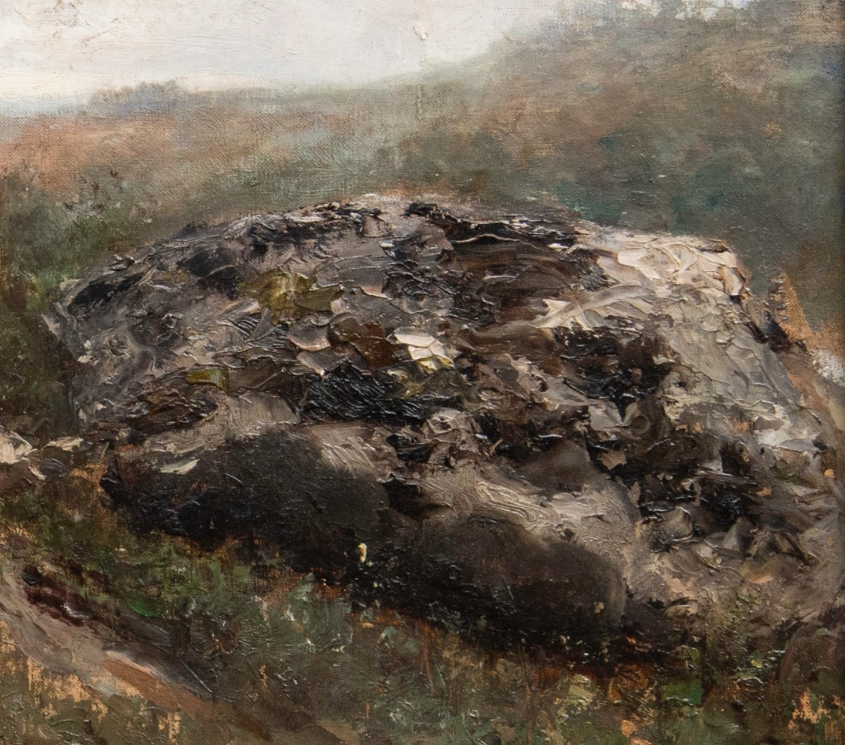 Adolphe APPIAN (1818 – 1898), Rochers au Bord du Bois-photo-1