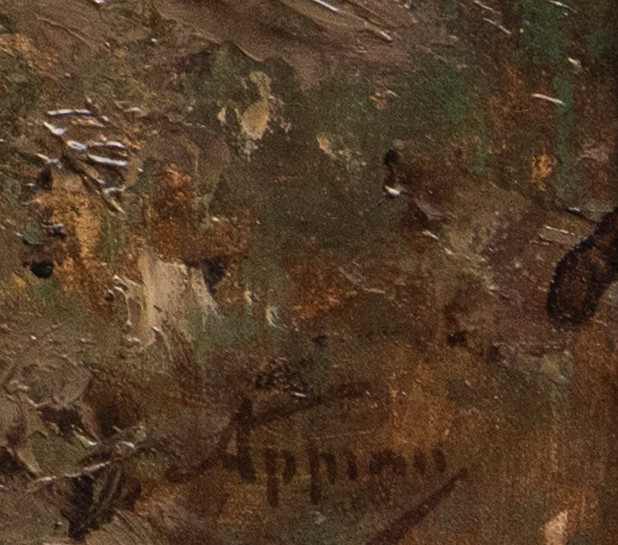 Adolphe APPIAN (1818 – 1898), Rochers au Bord du Bois-photo-4