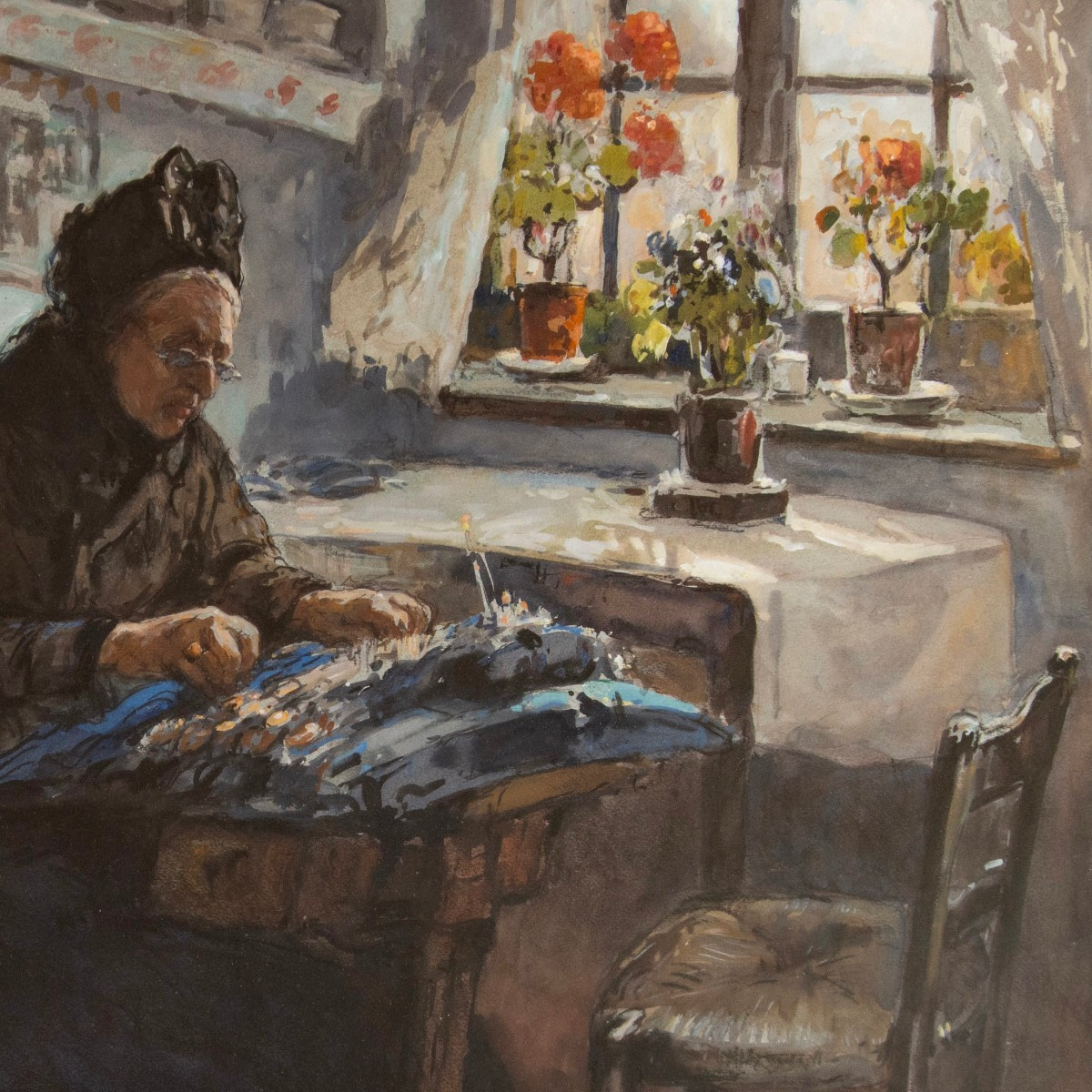 Eugène Villon (1879 – 1951), The Lacemaker, Circa 1927-photo-3