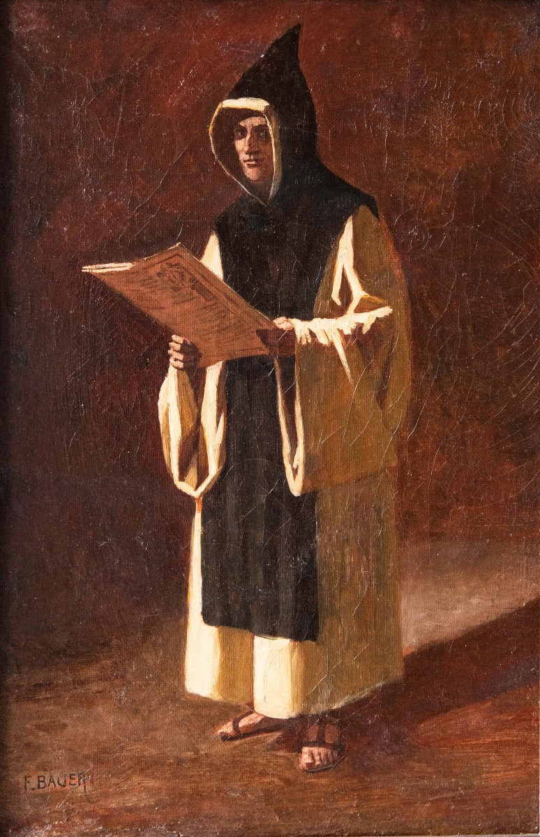 Félix Auguste BAUER (1854 – 1933), Le Chartreux -photo-2