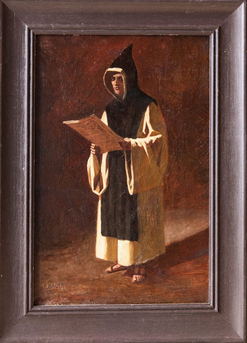 Félix Auguste BAUER (1854 – 1933), Le Chartreux 