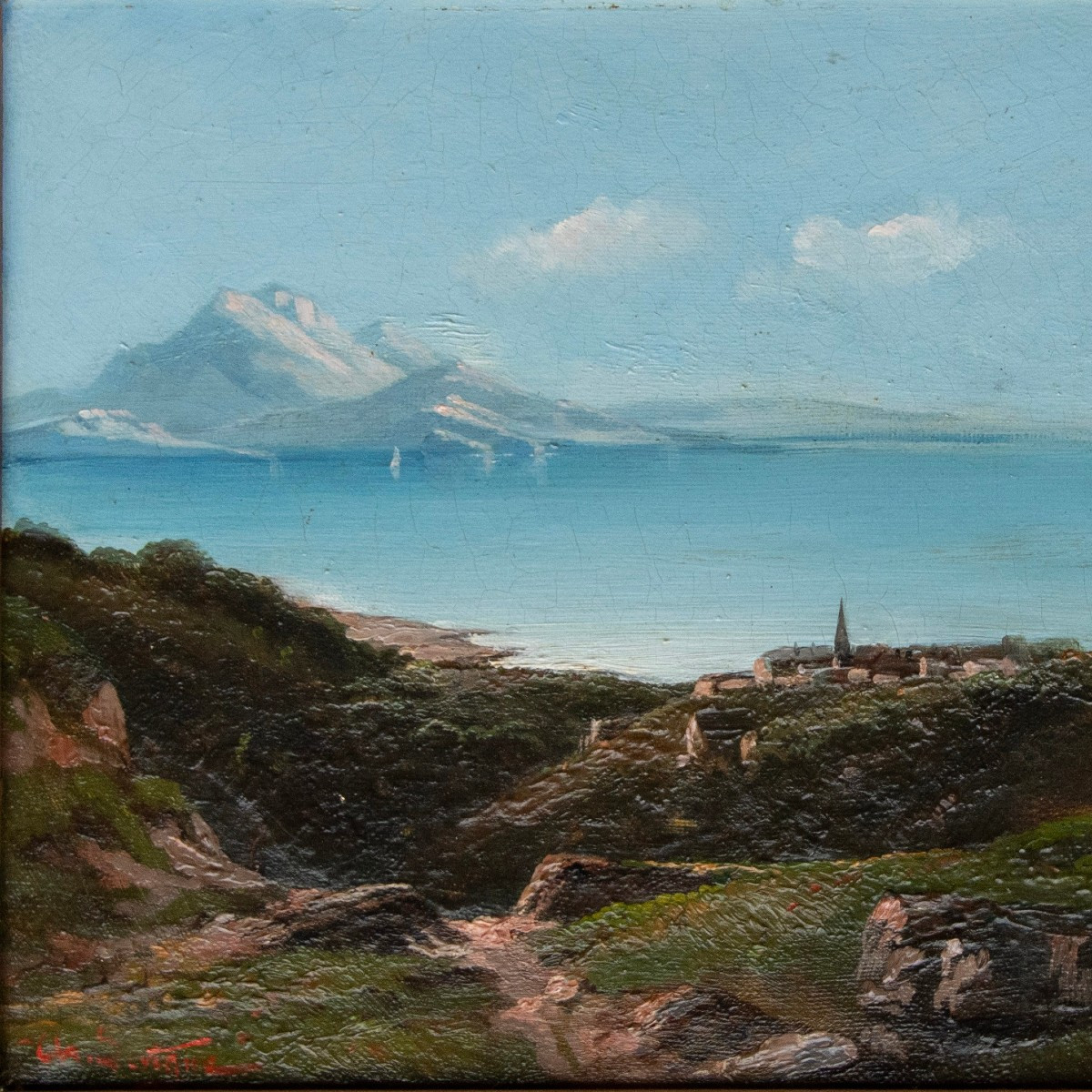 Théodore Lévigne (1848 – 1912), Mountain Lake-photo-3