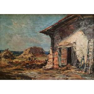 émile Noirot (roanne, 1853 - Le Bourzat, 1924) - Country Landscape 
