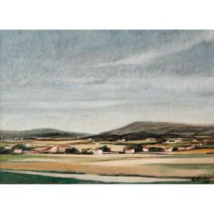 émile Didier (lyon, 1890 – Id. 1965), Landscape (1931)