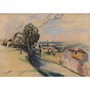 émile Didier (lyon, 1890 – Id. 1965), Landscape (1945)