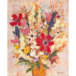 Pierre THÉVENIN (Gray, 1905 - Lyon, 1950) - Bouquet de fleurs