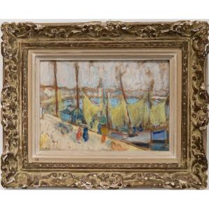 Jean Puy (1876–1960), Sailing Ships At The Port Of Les Sables-d’olonne