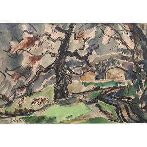 Jacques Laplace (1890-1955), Paysage Du Dauphiné