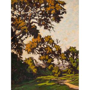 Eugène BROUILLARD (1870 - 1950), Châtaignier à Chalamont
