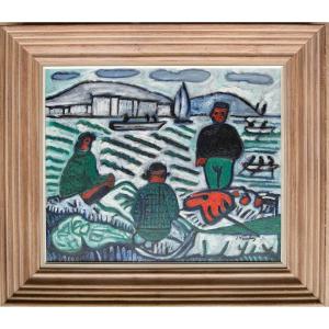 Joannès Veimberg (1918 – 1982), Hill Of Sète, View Of The Lagoon