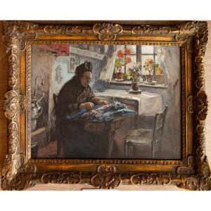 Eugène Villon (1879 – 1951), The Lacemaker, Circa 1927