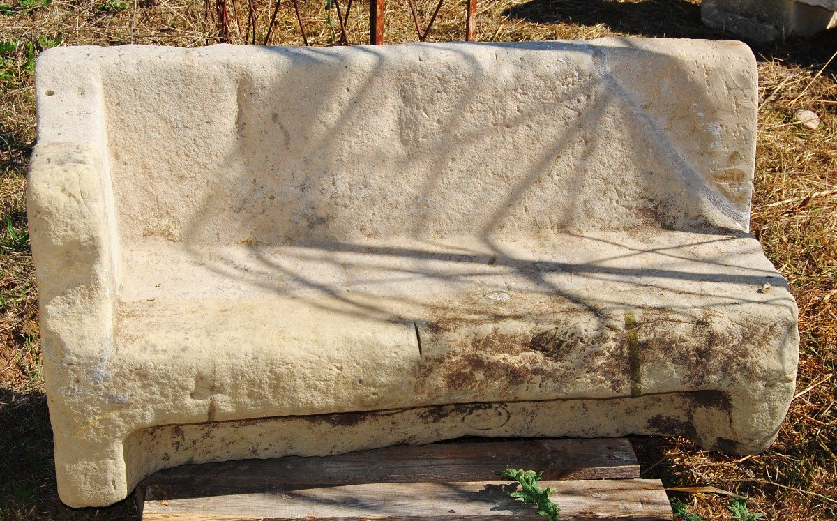 Banc Ancien En Pierre -photo-3