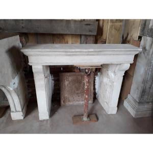 Small Stone Fireplace