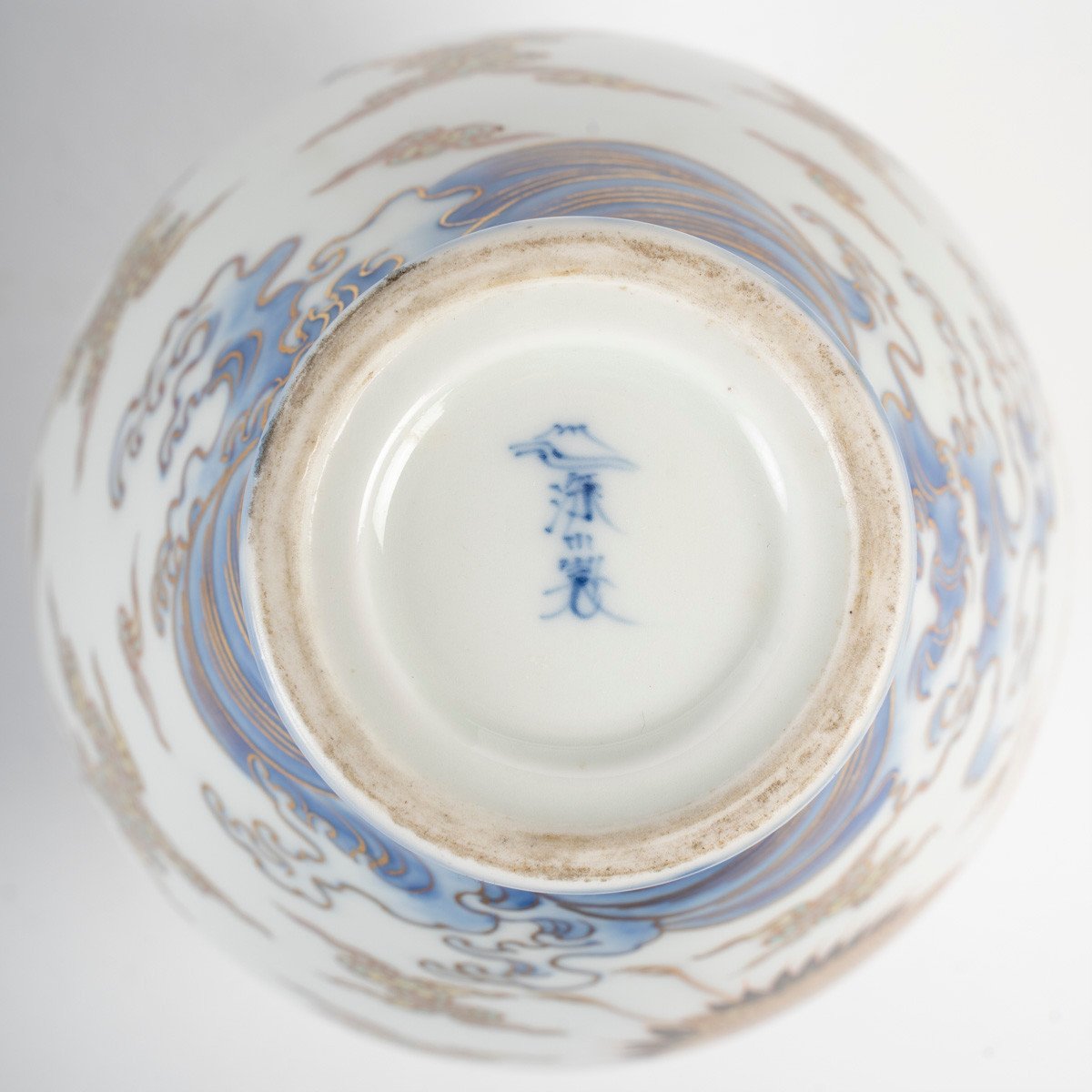 Japanese Porcelain Vase Of Fukugawa Kilns-photo-3