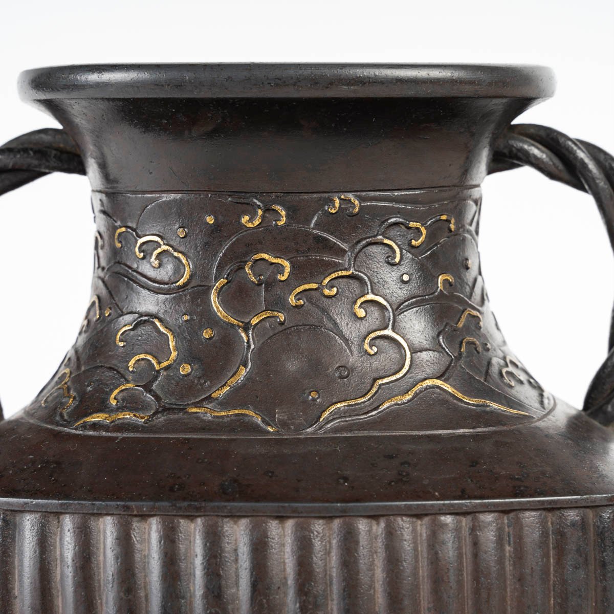Original Vase Japonais En Fonte De Fer-photo-2