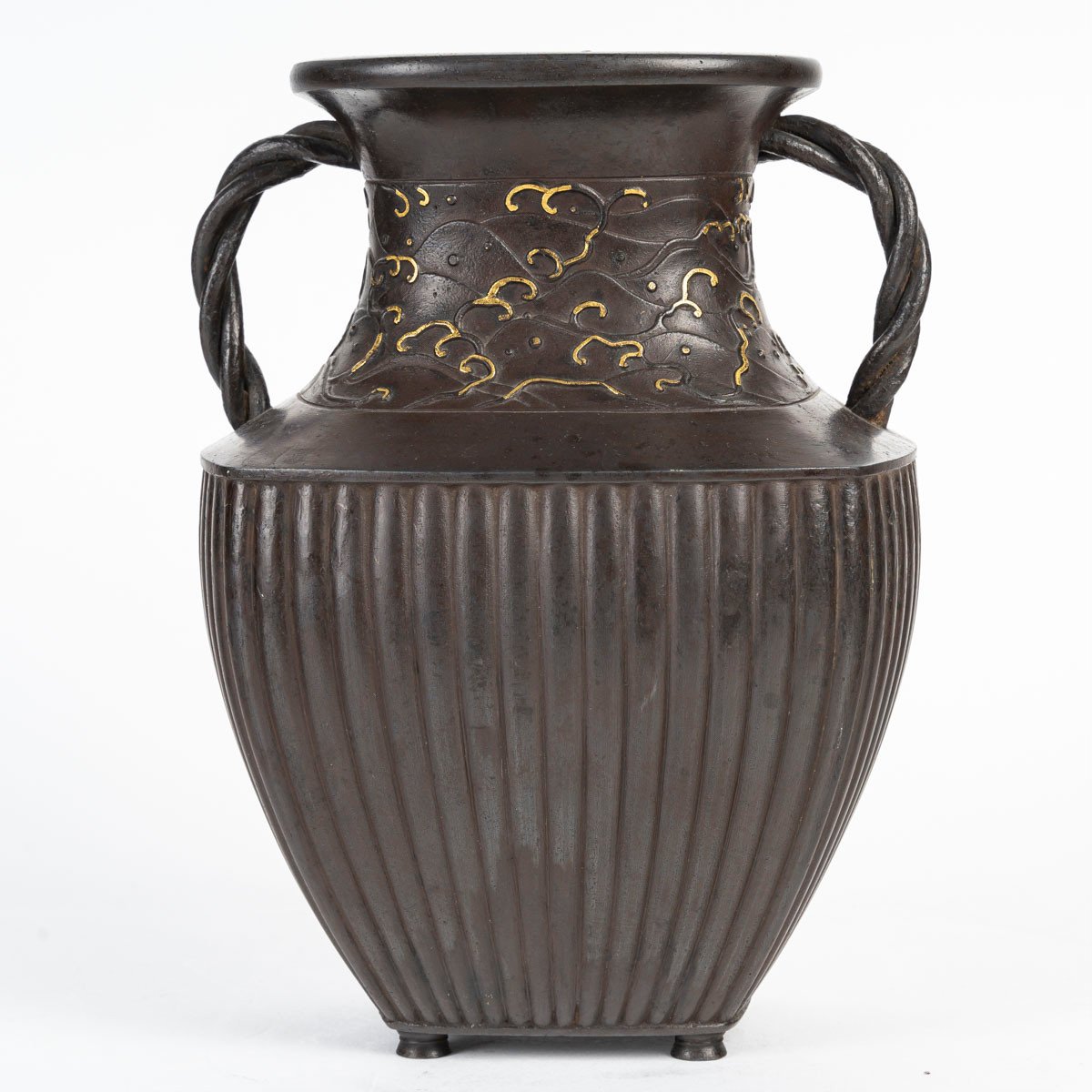 Original Vase Japonais En Fonte De Fer-photo-1