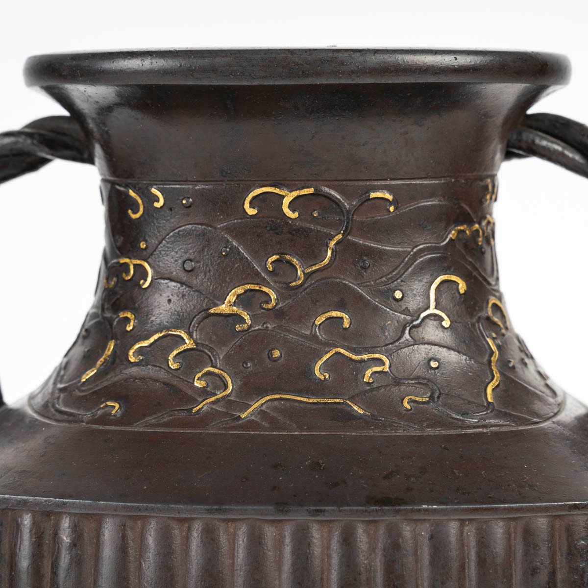 Original Vase Japonais En Fonte De Fer-photo-2