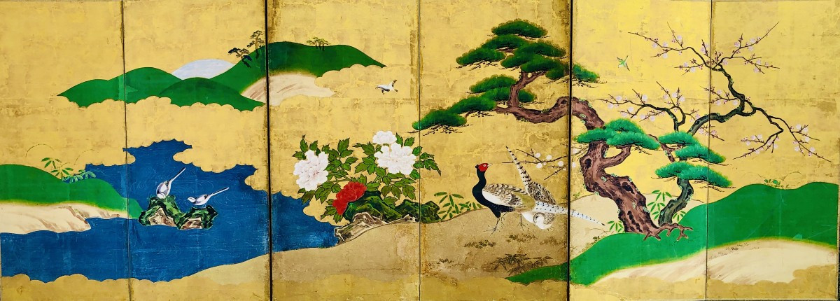 Japanese 6-panel Screen - Kano School 18th Century