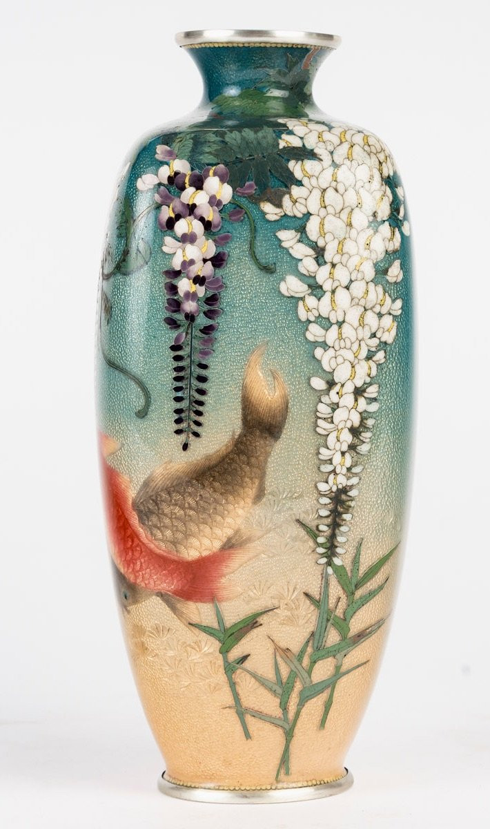 Vase Japonais en Cloisonné par Ogasawara Shuzo-photo-2