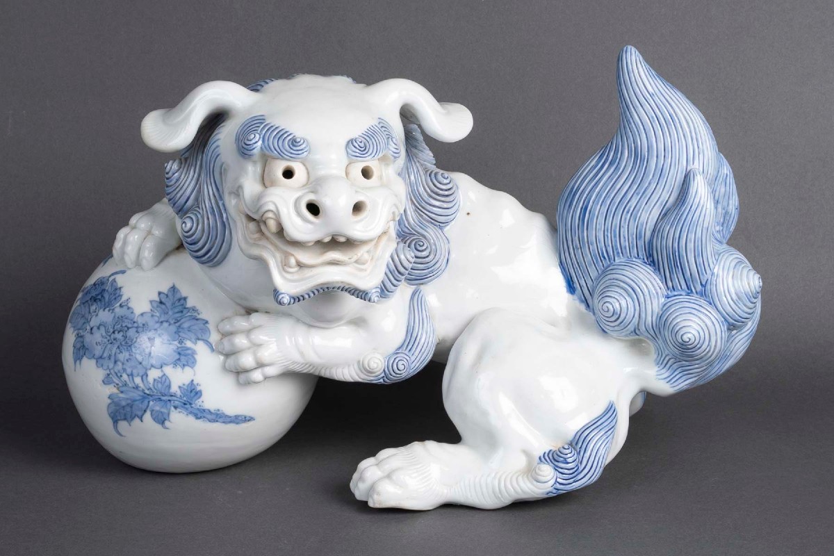 Important Hirado Porcelain Shishi