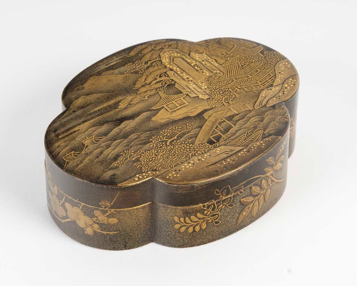 Japanese Gold Lacquer Box (kobako)-photo-2