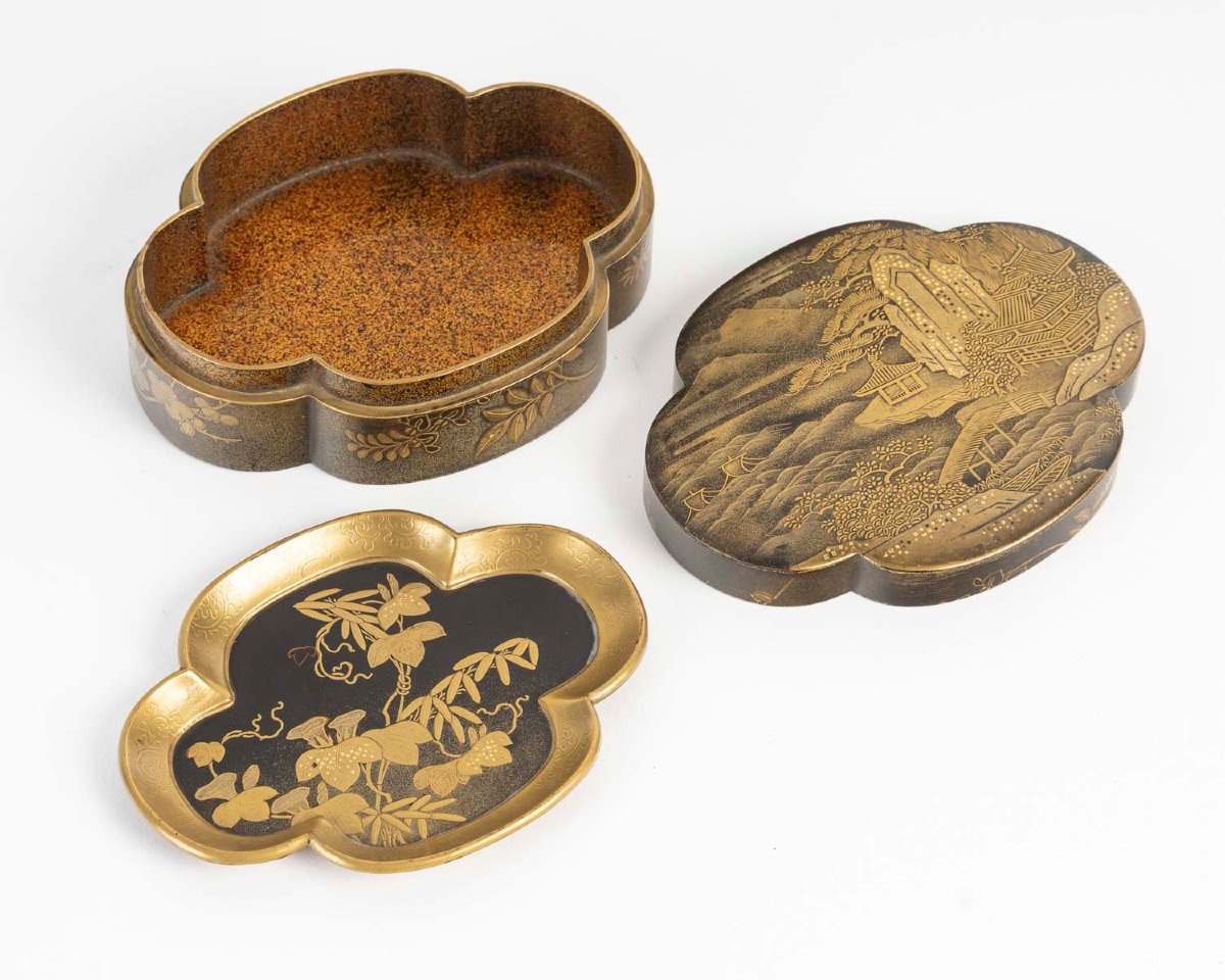 Japanese Gold Lacquer Box (kobako)-photo-4
