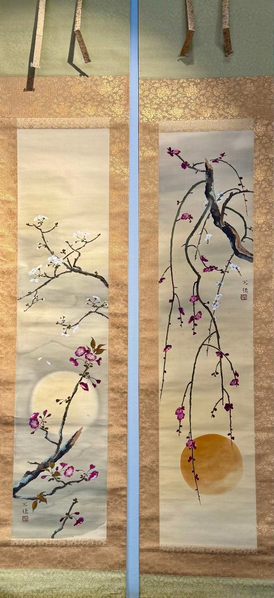 Paire de kakemono japonais par Sano Kosui (1896-1960)