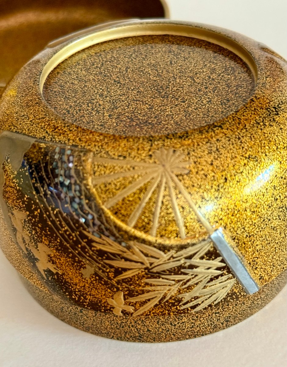 Pot à poudre de thé japonais (natsume)-photo-3