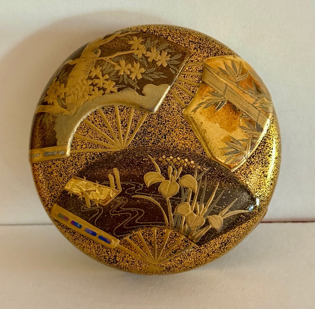 Pot à poudre de thé japonais (natsume)