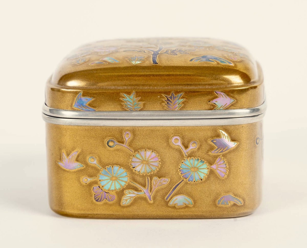 Japanese Gold-lacquered Incense Box - Kogo-photo-2