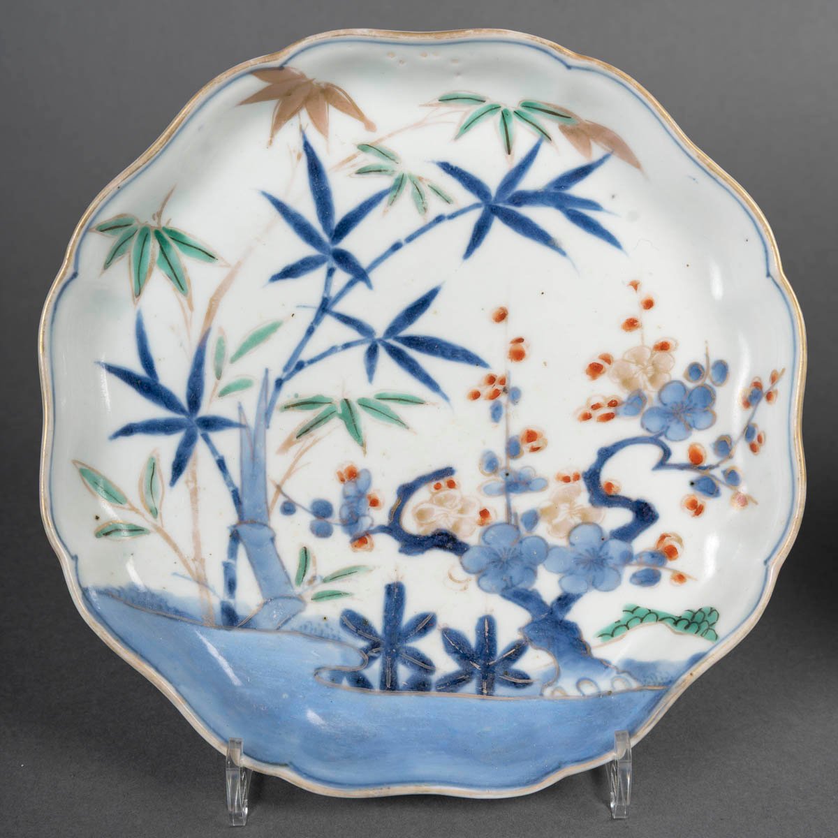 Pair Of Japanese Porcelain Cups - Shôchikubai-mon-photo-2