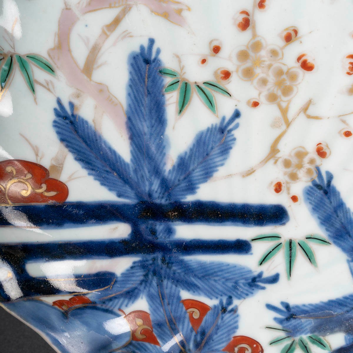 Paire de coupes japonaises en porcelaine - Shôchikubai-mon-photo-4