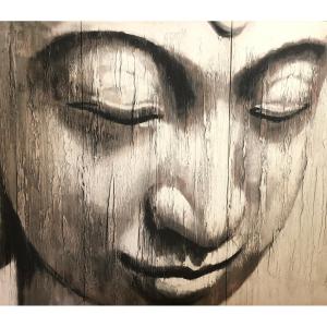 Buddha Large Decorative Painting Triptych