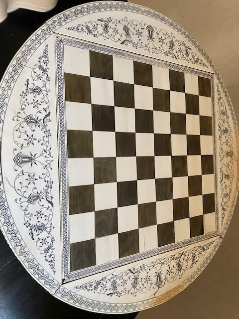 Wooden And Ivory Game Table-photo-5