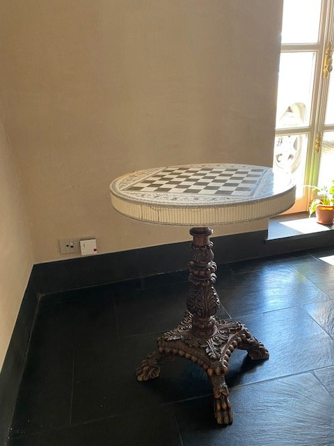 Wooden And Ivory Game Table-photo-7