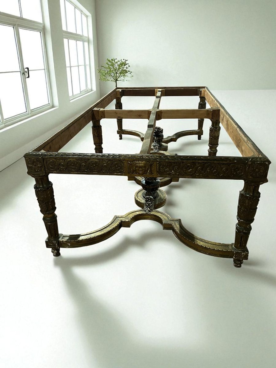 TABLE EN BOIS DORE'-photo-3