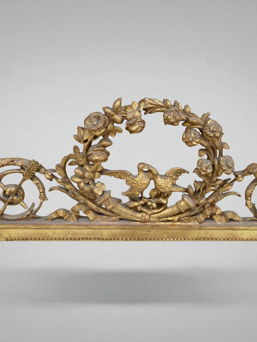 Pair Of Neoclassical Gilded Wood Mirrors-photo-4